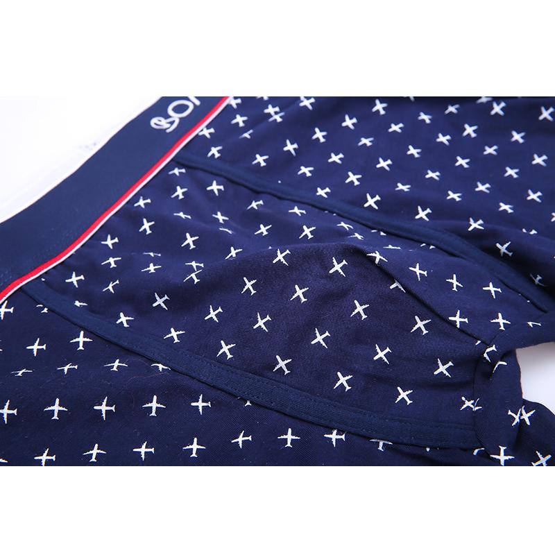 BONITOS 1 шт. боксеры с принтом, мужское нижнее белье для мужчин, хлопковые мужские трусы, удобные