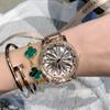 Новые женские часы Xiaozou Chrysanthemum Type Fashionable Turntable Magnet Buckle Watch Fashionable Quartz Watch