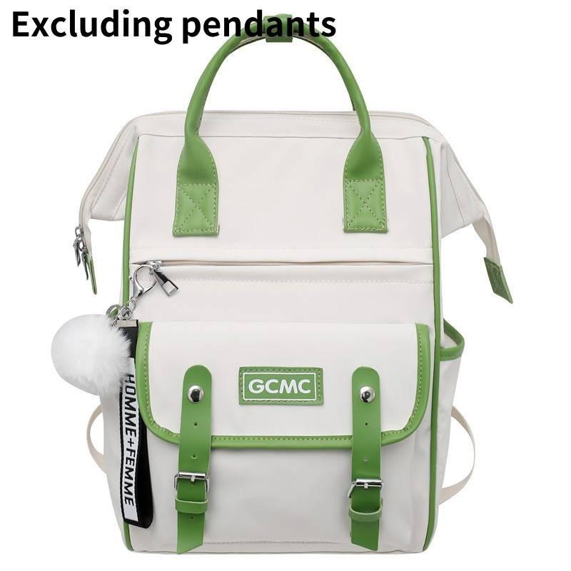 Large Capacity High Fashion Nylon Backpack For Girls With Computer Insert Pocket