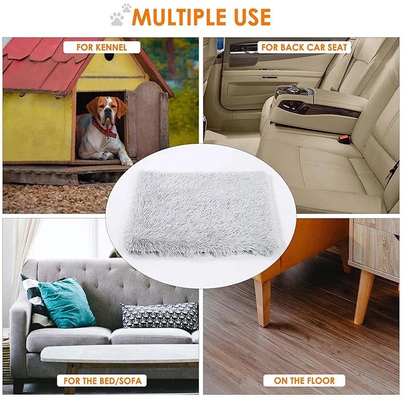 Зимний коврик для кровати для собак, мягкий моющийся флисовый коврик для домашних животных, теплый домик для щенка и кошки, спальное одеяло для маленьких и больших собак, коврик для кошек