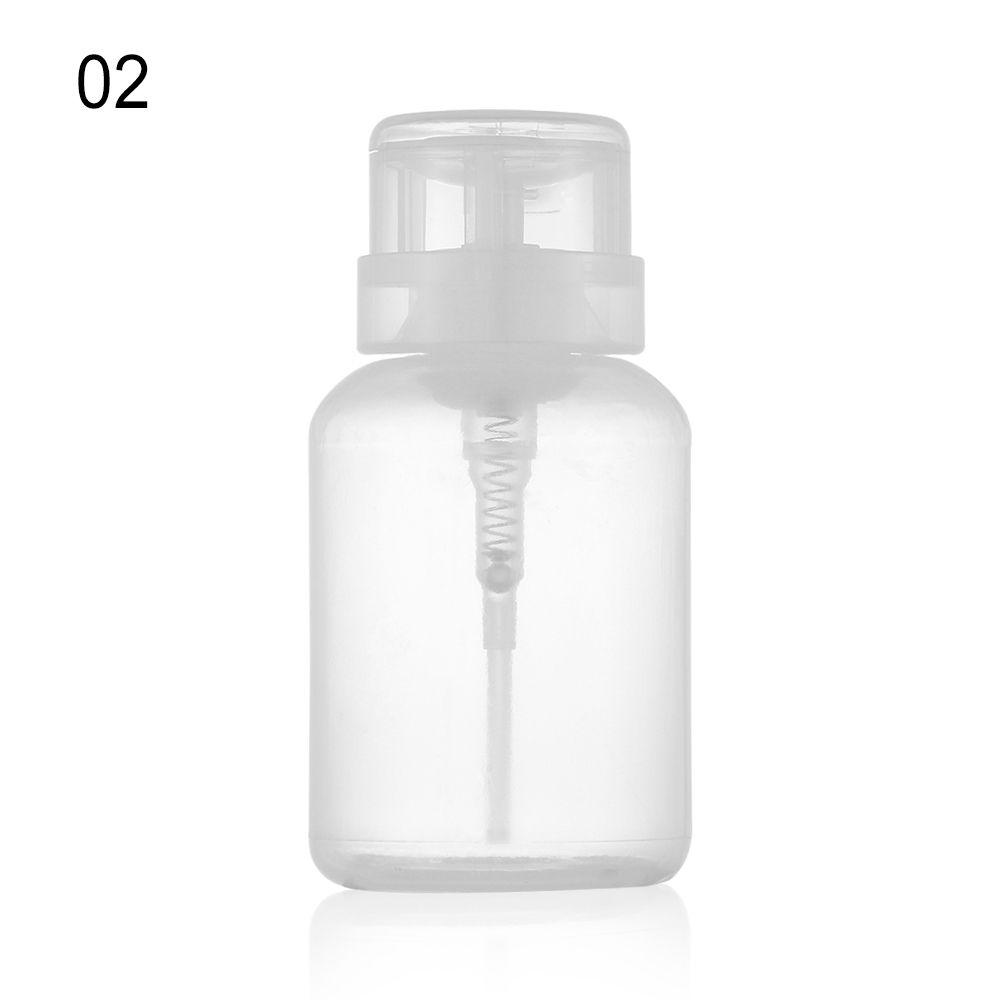 200mL UV Gel Cleaner Pump Dispenser Container Empty Bottle Clean Acetone  Nail Polish Remover