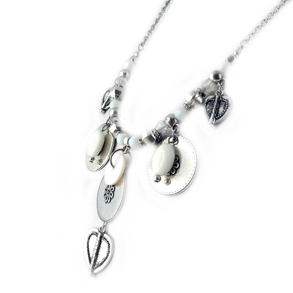 Les Trésors De Lily [E2054] - Дизайнерское колье «Воспоминания о прошлом» Белый Черный