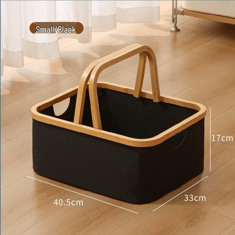 Elegant Foldable Laundry Hamper - Spacious Bathroom Storage Basket