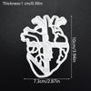 1/3Pcs Human Body Organ Cookie Cutter Heart Brain Shape Fondant Icing Biscuit Mold DIY Dough Cookie Baking Pastry Embosser Tools