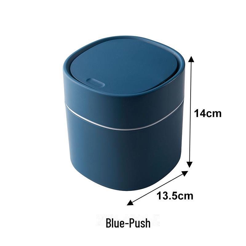 Мини-мусорное ведро Nordic Desktop с крышкой для хранения различных вещей и чистящей трубкой — идеально подходит для кухни, стола и домашнего использования