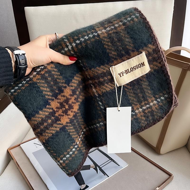 High Quality Plaid Scarf for Woman,warm Scarves Winter Scarf for Women