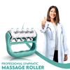 1Pcs Portable Plastic Electroplating Roller Massager, Handheld For Home Use, Soothing Muscles, Leg And Back Massage Equipment