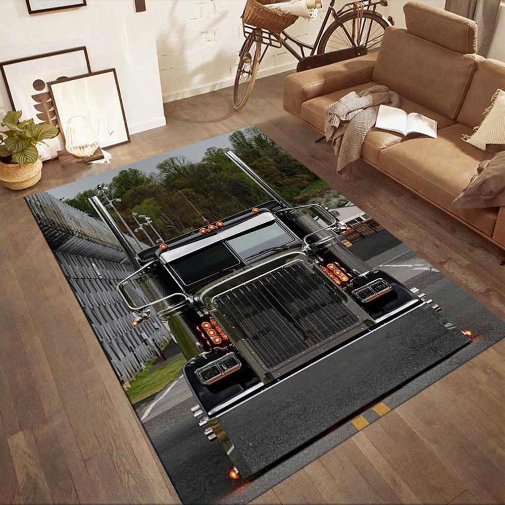 Kw Heavy Trucks Floor Rug Office Rug Design For Game Room Bedrooms Balcony Dining Room Antislip Carpet Office Home Decor Perfect Gift For Womenmen