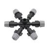 1 Pc Multi-nozzle Gray Sprinkler Garden Greenhouse Irrigation Sprayer Agriculture tools Water Fogger Cooling Misting Nozzle