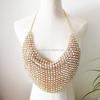 Latest Design Gold Color Body Chain Jewelry Sexy Big Rhinestone Women Body Chain Bra