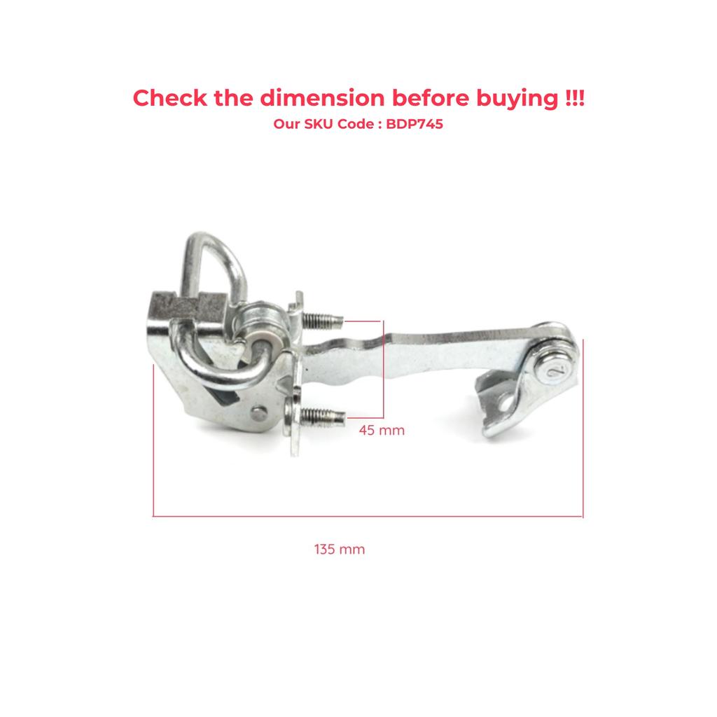 BDP745 Front Door Hinge Stop Check Strap Limiter 51782989 for Fiat 500 500C 500/595/695 Abarth