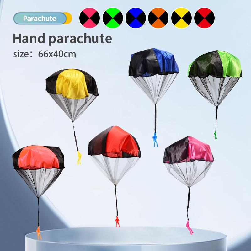 Parachute Toy 6/12PCS Tangle Free Outdoor Flying Parachute Hand Throw Flying Toys for Spring Children's Day Kids Party Favors