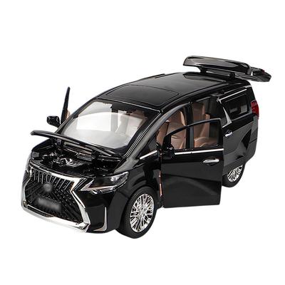 Литой металл 1:24 Lexus LM300h Минивэн Роскошный Фургон Металлическая Машинка-Инерционка, Черный