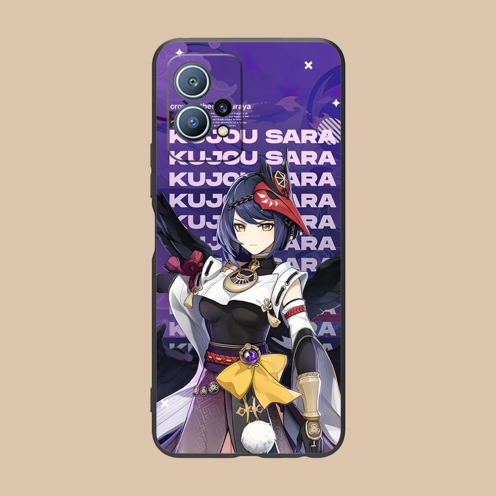 Game GI Kujou Sara Mobile Phone Case for Huawei P60 P50 P40 P30 P20 P10 P9 P8 Pro Lite Plus Colorful Printing Cover Luxury Cover