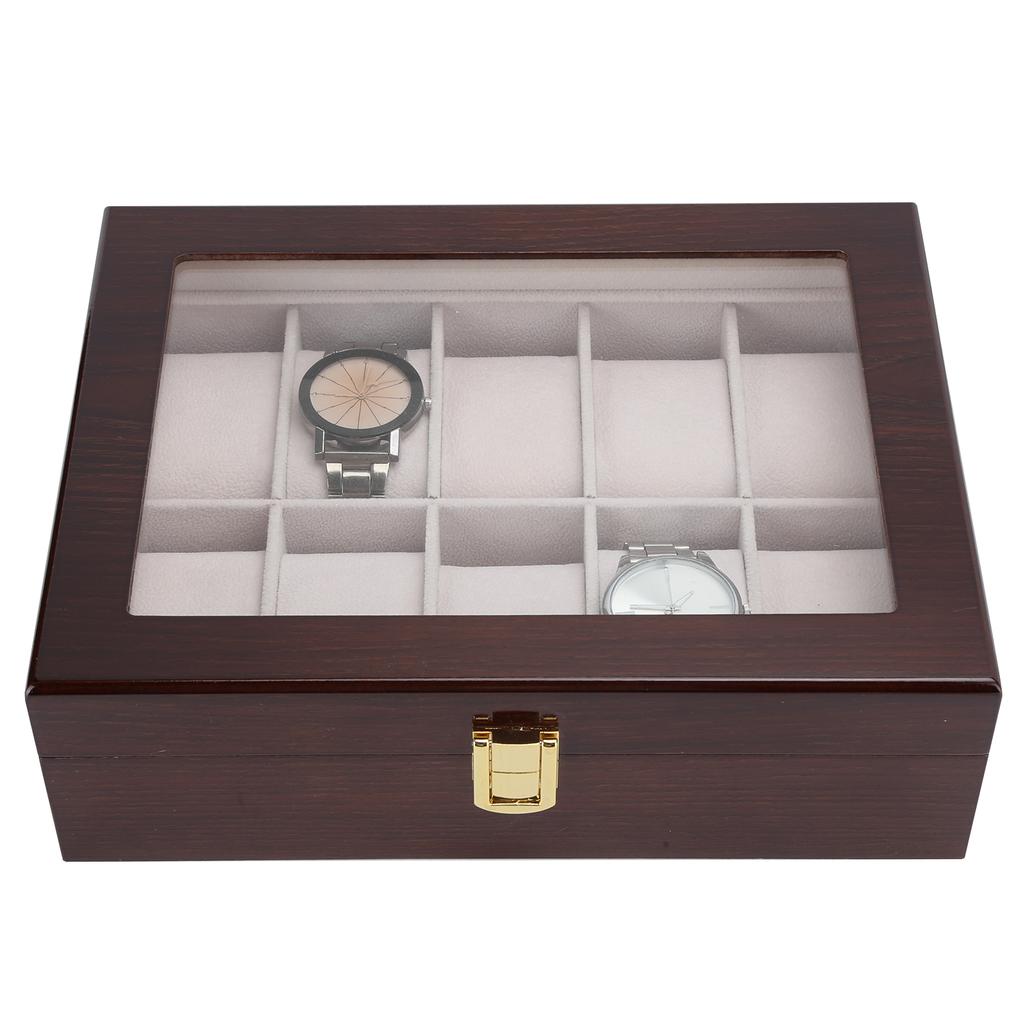 Органайзер для часов Dislpay Delicate Wood 10 Grids Роскошный футляр для хранения ювелирных изделий
