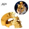 Roman Centurion Cat Costume Helmet, 3D Printed Warrior Mask, for Halloween Funny Cosplay Mask Pet Party Accessories Outfit