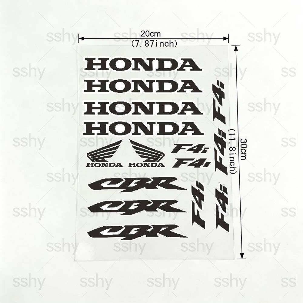 FPY1 Для HONDA CBR F4i 18 Цветов Светоотражающие Наклейки для Мотоцикла Водонепроницаемые Наклейки Для Шлема Скутера Топливного Бака Ящика для Инструментов Гонки