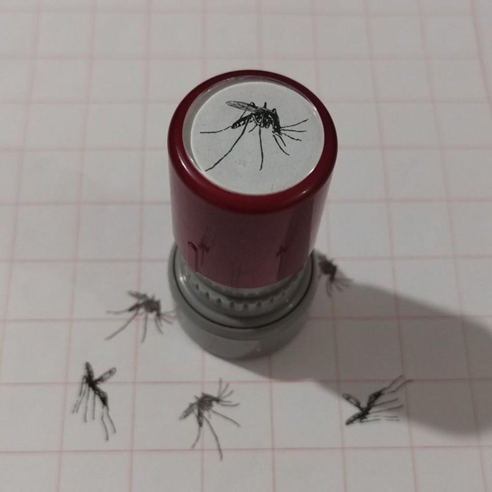 Novelty Self-ink Stamps Assorted Stamps Funny Prank Stamp Mosquito Stamps  Handbook Decoration