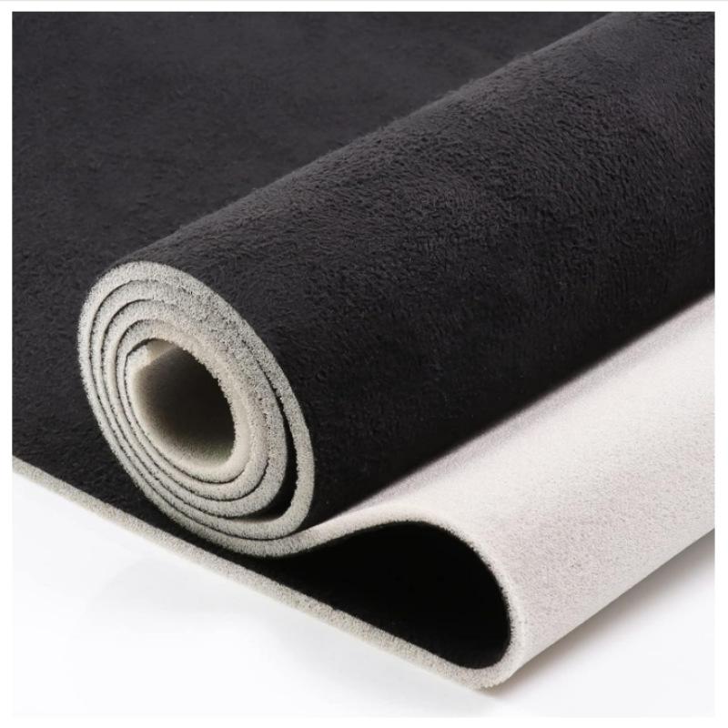 50см*140см Черный Цвет Замшевая Композитная Губка Ткань Ткани для Модификации Салона Крыши Автомобиля для DIY Декора Мебели Ремонт