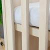 Natural Color Baby Cot + White Bars 60 X 120 Cm
