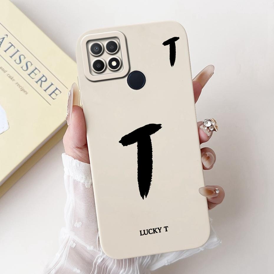 New Fashion Letter Phone Case For OPPO A15 A15s Soft Silicone Shockproof Cover For Oppo A15 A15S CPH2179 CPH2185 Cases Bumpers