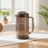 Кувшин для воды двухслойный с крышкой, полупрозрачный, коричневый
