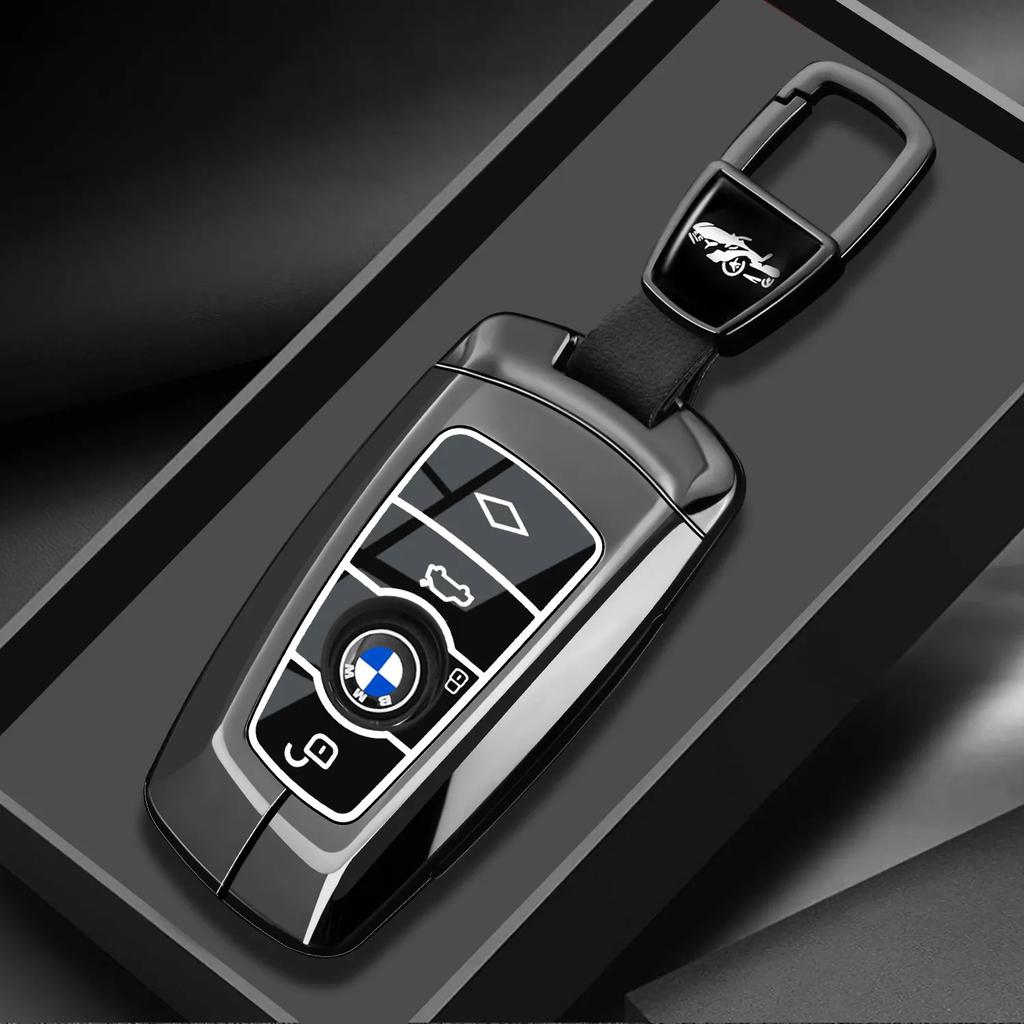 Чехол-брелок из цинкового сплава для ключа автомобиля BMW X1 X3 X4 X5 F15 X6 F16 G30 7 Серия G11 F48 F39 520 525 f30 118i 218i 320i Автоаксессуары