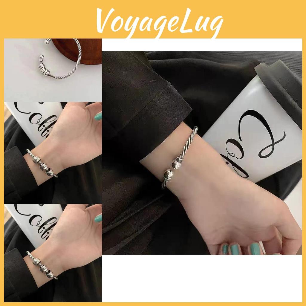 Copper Vintage Elegant Love Letter Bracelet For Women Stylish Design Geometric
