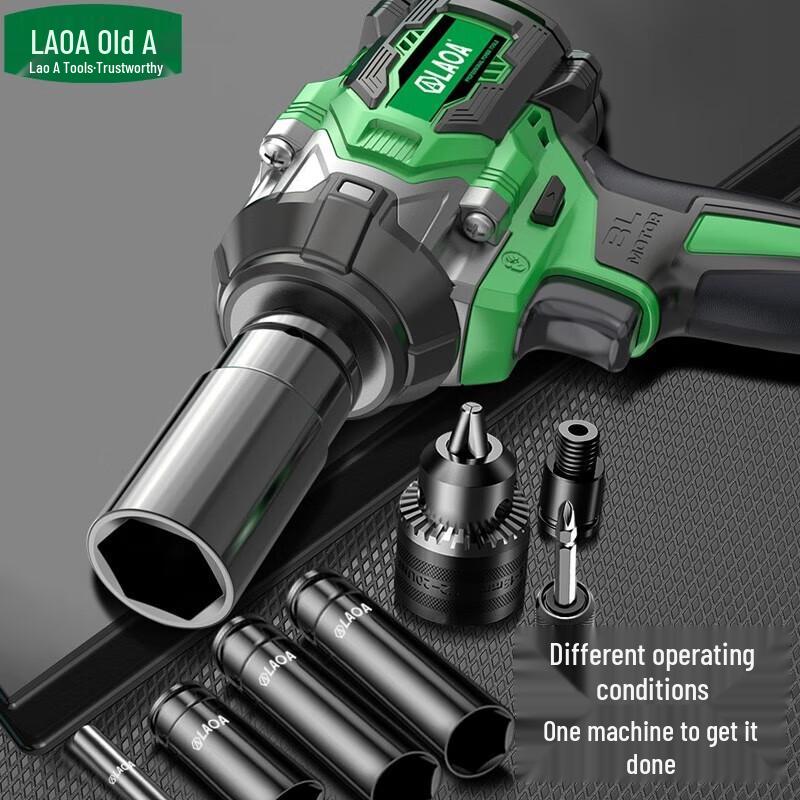 LAOA 21V Cordless Brushless Impact Wrench CN plug (adapter included)