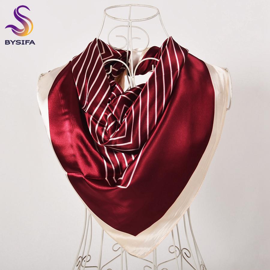 [BYSIFA] China Style Blue White Silk Scarf Cape  New Design Ladies Muslim Head Scarf Printed Fashion Accessories Satin Scarf