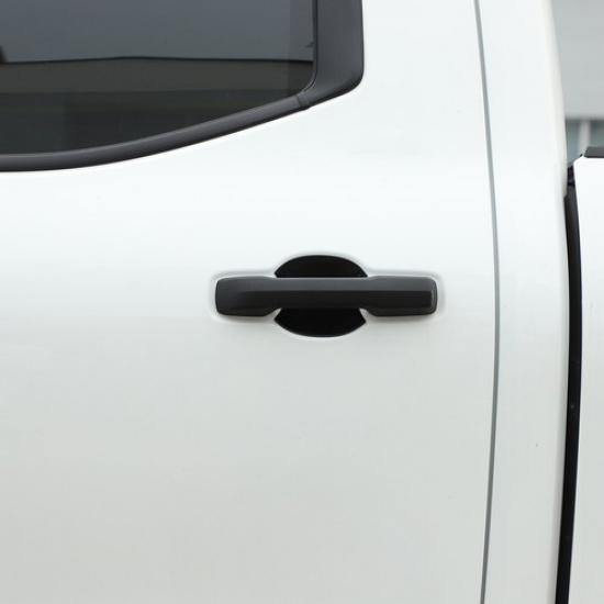 Glossy Black ABS Exterior Door Handle Bowl Cover Trim For Toyota Tundra -24