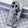 Чехол для телефона «Темная Руна» для iPhone 15 Pro Max 14 Plus 17 16 13 12 11 17Air 17E 16E Coque Funda Чехол для телефона Современная металлическая фоторамка