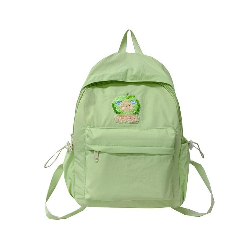 Dopamine Backpack For Middle School Students With Solid Color And Cartoon Bear Decor For School Use