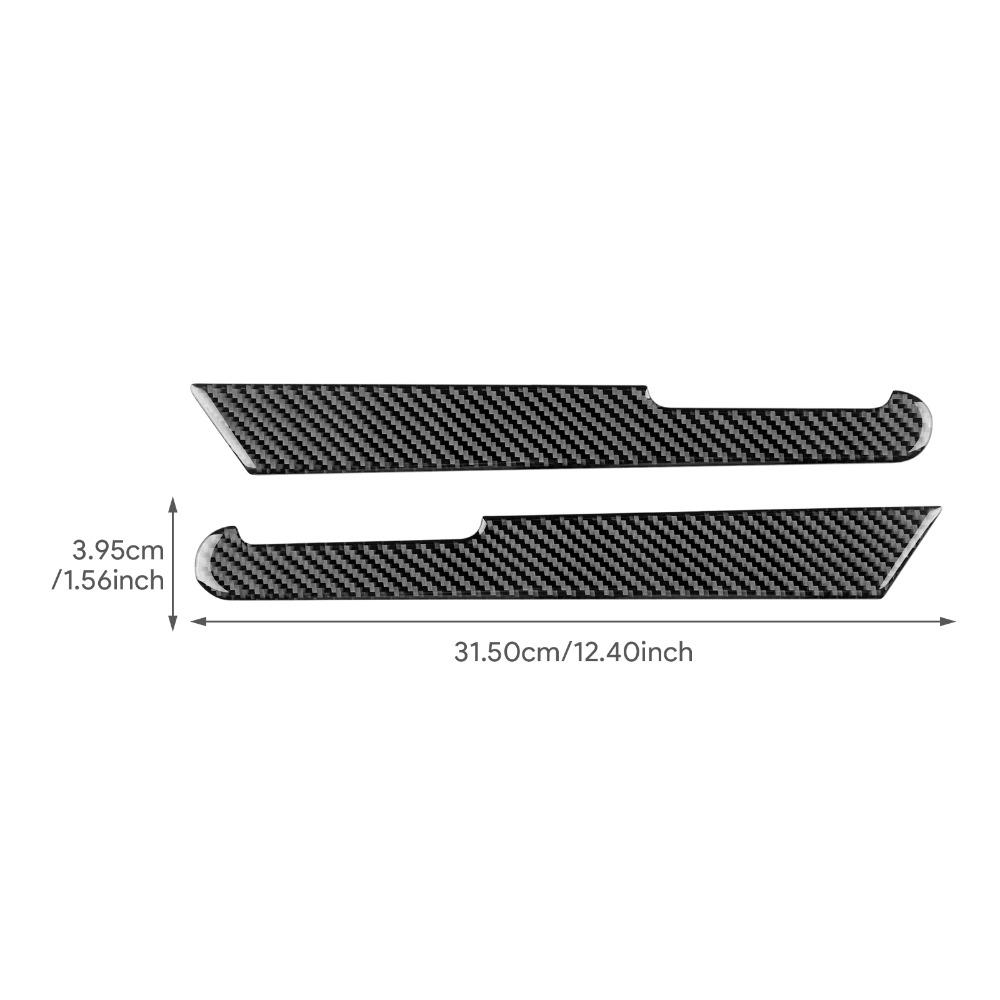 Carbon Fiber Interior Door Handle Pull Protective Cover For Fiat Panda 2003-2011 Car Stickers Frame Trim Decoration Accessories