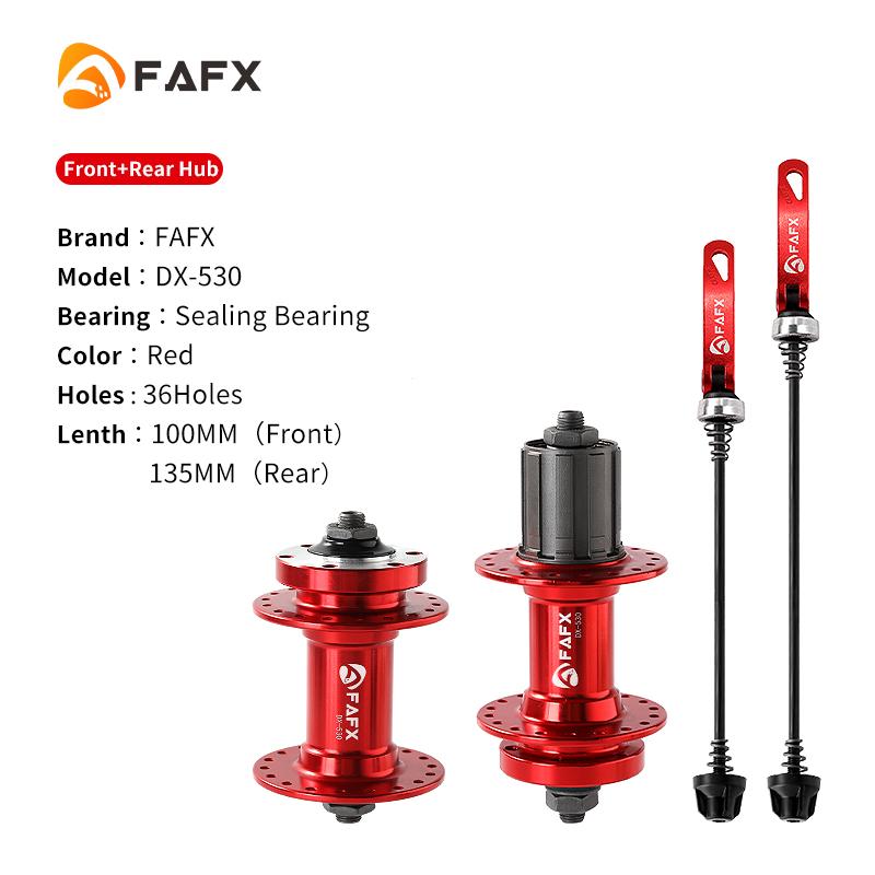 FAFX Велосипедные втулки для MTB 32/36 отверстий, на промышленных подшипниках, совместимы с кассетами 7/8/9/10/11 скоростей, под дисковый тормоз, алюминиевые, запчасти для велосипеда