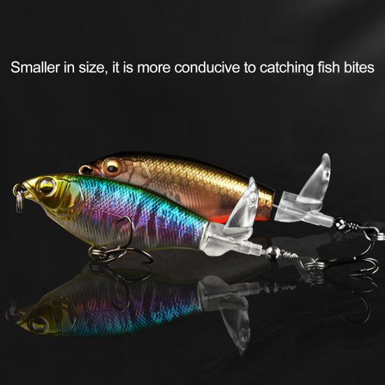 5 шт. 9,2 см/12 г Топвотер рыболовная приманка с вращающимся пропеллером Дальнобойная Плавающая Брызгающая Искусственная приманка Пресноводная Морская Форель