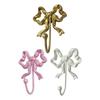 Pack of 2 Functional Bows Shaped Hooks Cast Iron for Wall Organization Space Saving Kitchen Hallway Closet Hanger
