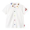 Miki House Short Sleeve Solid Bear Made In for Boys and White Blouse, Color, Design, Japan, 100% Cotton, Girls, Baby, Kids, Children's Clothing,