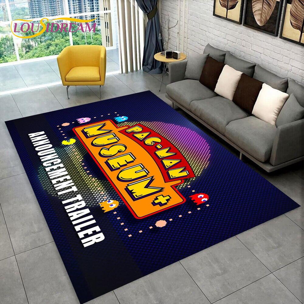 Pacman Retro Classics Game Gamer Area Rug,Carpet Rug for Home Living Room Children Bedroom Sofa Doormat Decor,Non-slip Floor Mat