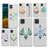 Милый чехол для телефона с логотипом Genshin Impact для Samsung A51 A71 A21S A12 A11 A31 A41 A01 A03S A13 A33 A73 A53 A52 A32 5G A23 Прозрачная крышка