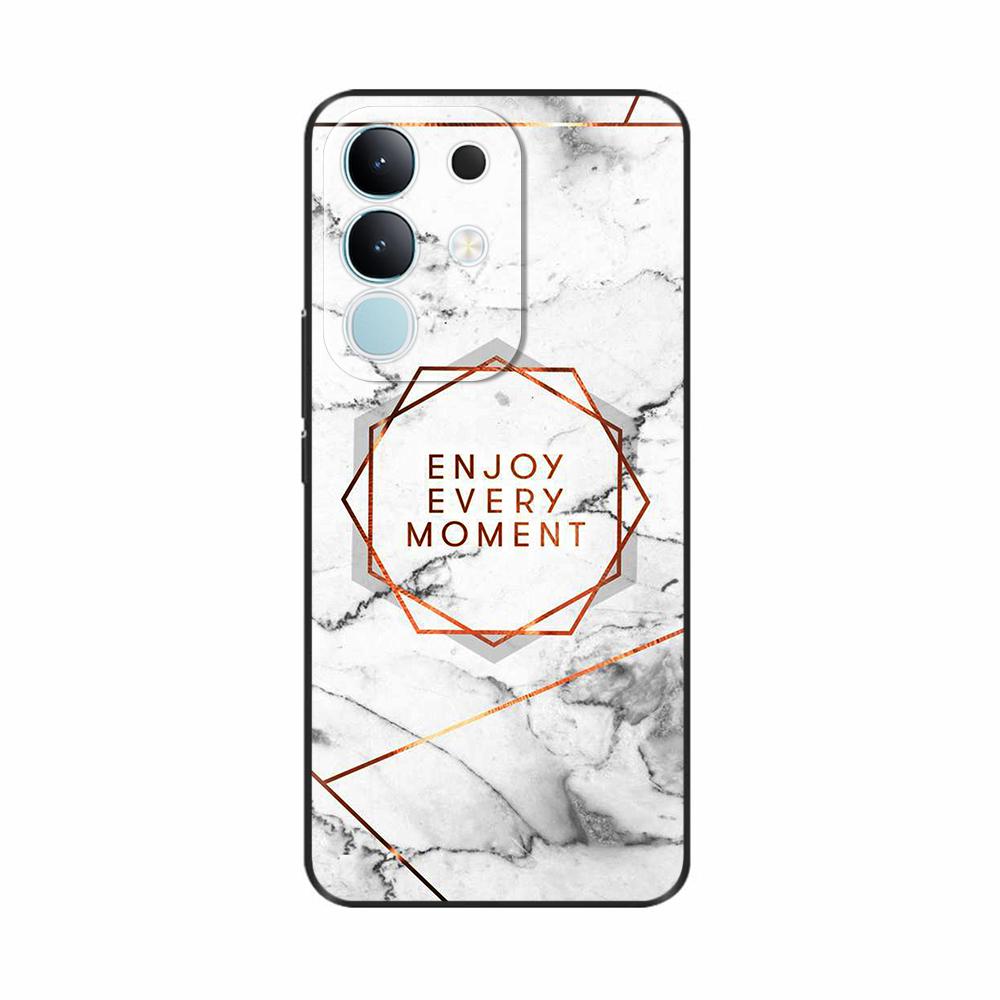 Чехол-крышка для Vivo Y29 4G 2025 Милые Цветы Мягкий Силикон Capa Чехлы для Телефона Для Vivo Y29 4G Чехол Мультяшные Ударопрочные Сумки Coque