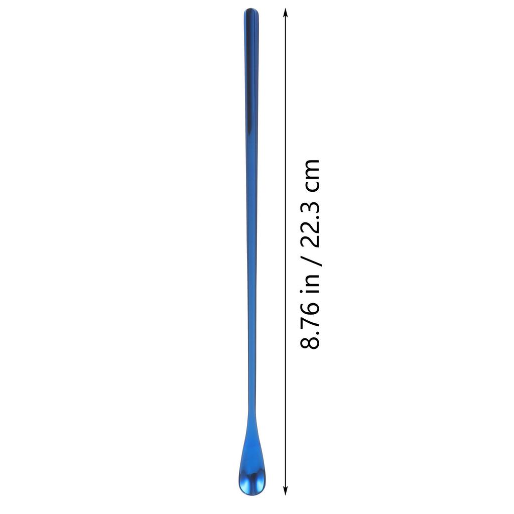 2Pcs Reptile Feeding Spoon Long Handle Stainless Steel Scoop for Lizard Gecko Fruit Paste Mixing Small Animal Food Tool Portable
