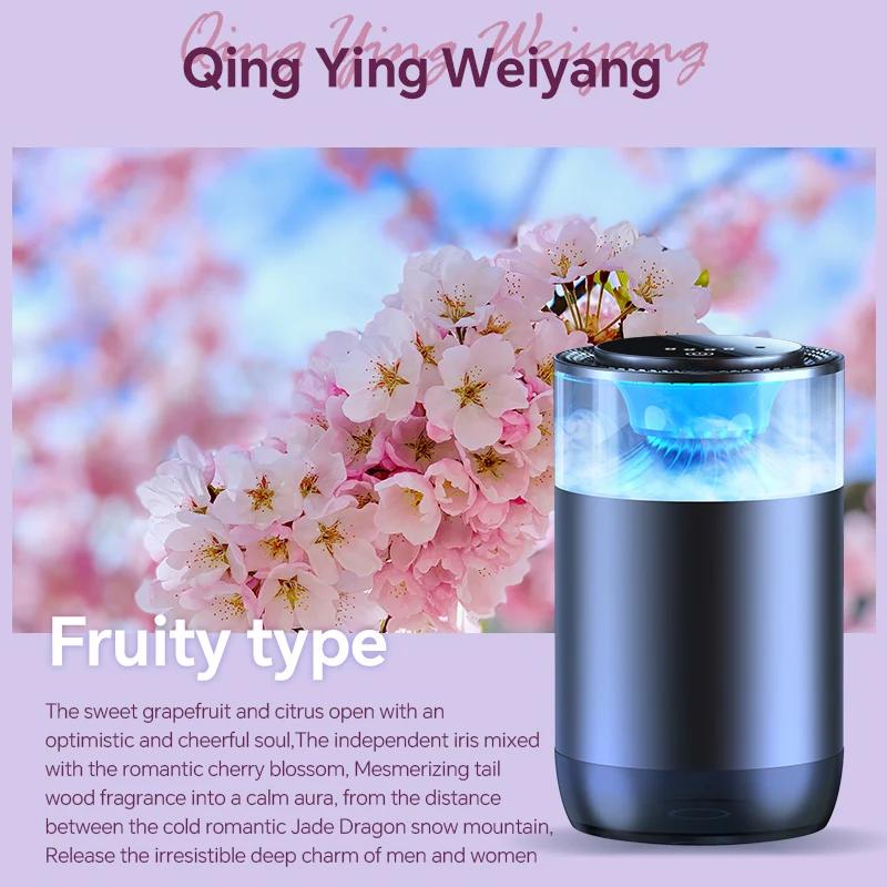 Smart Fashion Car Freshener 3 Intensity Levels Essential Oils Aroma Diffuser Adjustable Intelligent Diffuser With Pickup Light