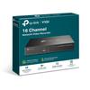 Tp-Link VIGI 16-канальный сетевой видеорегистратор, H.265+, NVR1016H, Черный