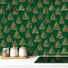 Removable Wall Stickers for Holiday Party Christmas Tree Decals, Large Pine Backdrop Sticker, Peel And Self Adhesive Paper Bedroom Stick Art