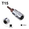 Набор бит для отвертки Torx Высокопроизводительный Привод 1/4 дюйма T15 T20 T25 T30 T40