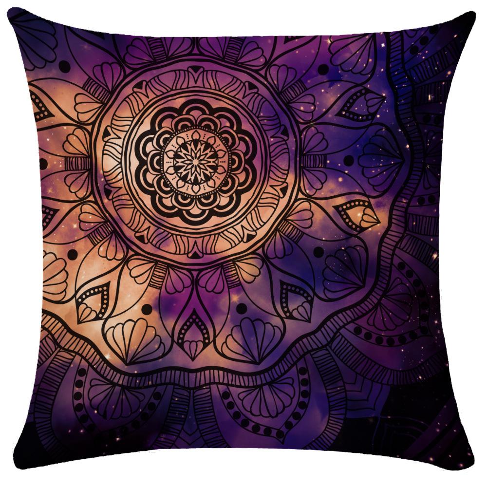45X45CM Скандинавская акварель Мандала Этнический ветер Звездный полиэстер Наволочка Гостиная Диван Украшение Подушка