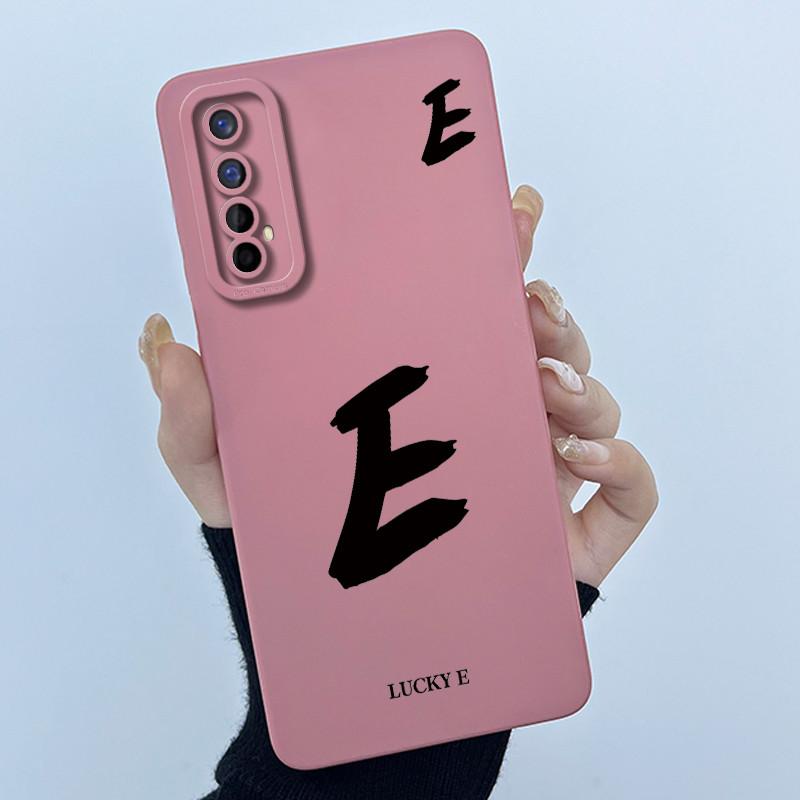 Для Realme 7 RMX2155 7 Pro RMX2170 Чехол Счастливой Начальной Буквой Мягкий Силиконовый Матовый Чехол для Телефона для Realme7 RMX2151 корпус
