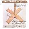 Turkish Drop Spindle Hand Spinning Multipurpose Sturdy Convenient Yarn Making Removable for Felting