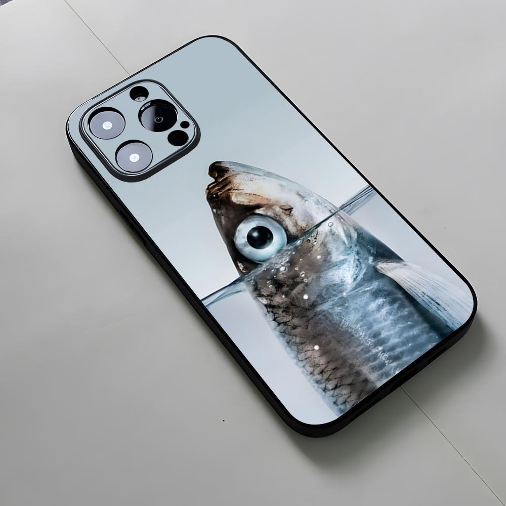 Чехол для телефона с изображением карпа для iPhone 16 15 12 14 Жесткий Se 2020 16 Pro Max 11 13 Xr X Xs Mini Plus Funda Shell Cover